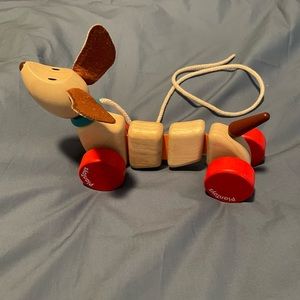 Plan Toys Happy Puppy Pull Along Toy